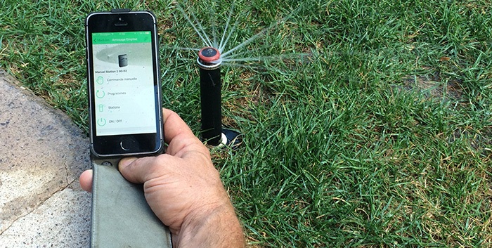 arrosage jardin avec un smartphone