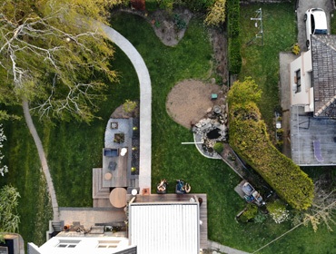 visite jardin par drone